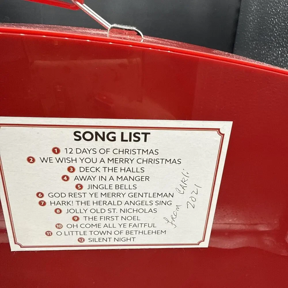 Mr. Christmas Radio North Pole Retro-Style Plays 12 Holiday Songs Lights Up Used